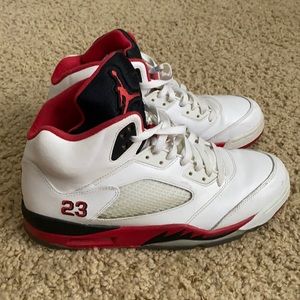 Jordan 5 Retro Fire Red Black Tongue (2013)